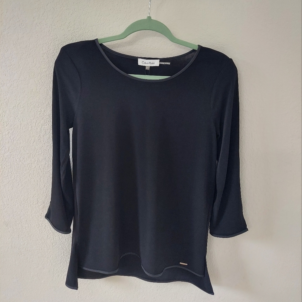 Calvin Klein blouse, size S, black color.